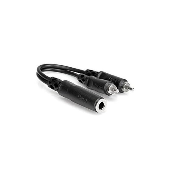 Hosa Technology Inc Hosa YPR131 Y Cable; .25 In Tsf To Dual Rca YPR131